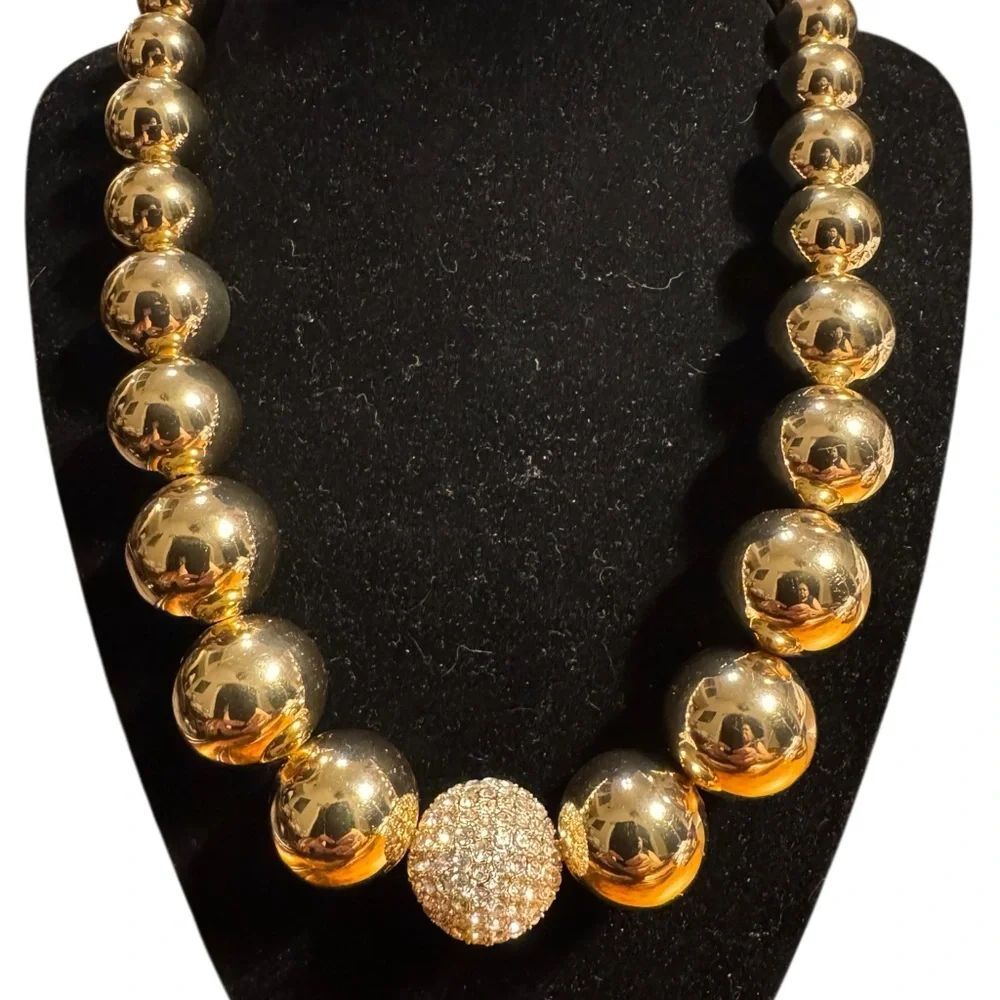 Alfani Gold tone Beaded Necklace